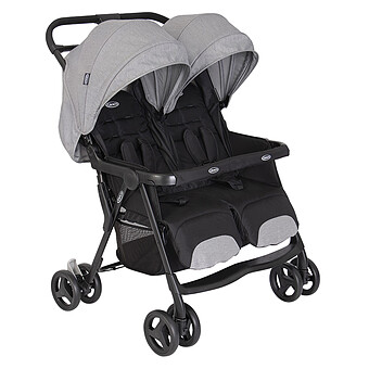 Poussette Double DuoRider - Steeple Gray