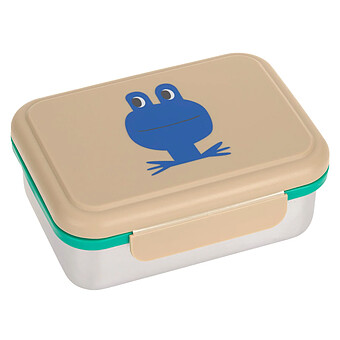 Boîte à Goûter Inox Happy Trails - Grenouille