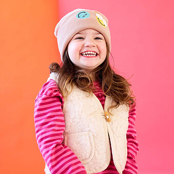 Bonnet SmileyWorld Dusty Rose - 1/3 Ans