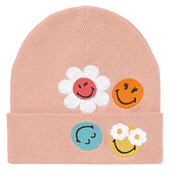 Bonnet SmileyWorld Dusty Rose - 3/6 Ans