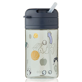 Verre avec Paille Pavia Play Dusty Peppermint - 500 ml