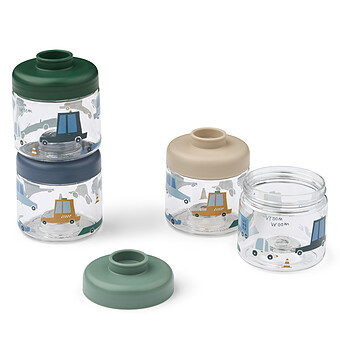 Lot de 4 Boîtes de Conservation Dominique Cars Sandy - 100 ml