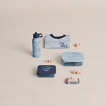 Snack Box Ako - Race Car Classic Navy
