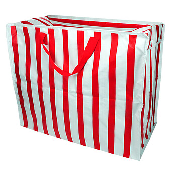 Sac de Rangement Jumbo - Rayures Bleues et Rouges