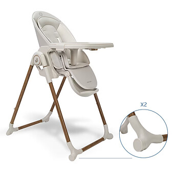 Chaise Haute Ava Plus - Elegance Beige