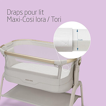 Lot de 2 Draps de Lit Cododo Iora / Iora Air / Tori - 50 x 80,5 cm