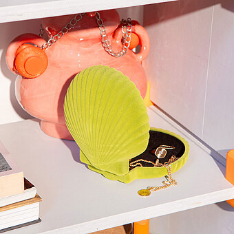 Boîte à Bijoux Coquillage Venus - Light Green 