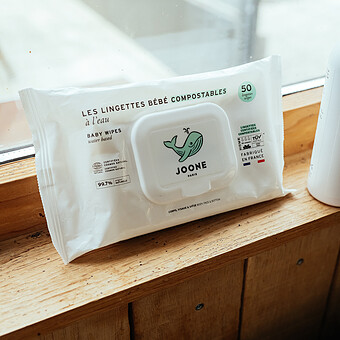 Paquet de 50 Lingettes à l'Eau Compostables