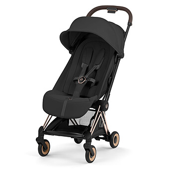 Poussette Ultra-compacte Coyä Style Châssis Rosegold - Sepia Black