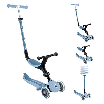 Trottinette Evolutive Go Up Active Lights Ecologic - Myrtille