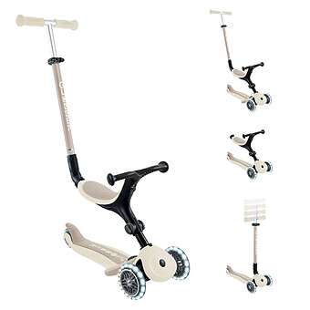 Trottinette Evolutive Go Up Active Lights Ecologic - Noix de Coco
