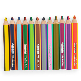 Lot de 12 Crayons Bicolores - Les Petites Merveilles