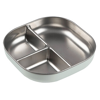 Assiette Compartimentée Inox - Misty Green