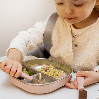Assiette Compartimentée Inox - Cotton Candy