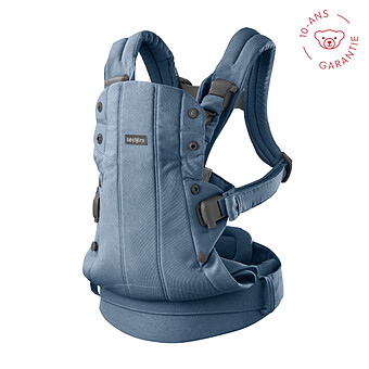 Porte-bébé Harmony Tissé Chiné - Bleu