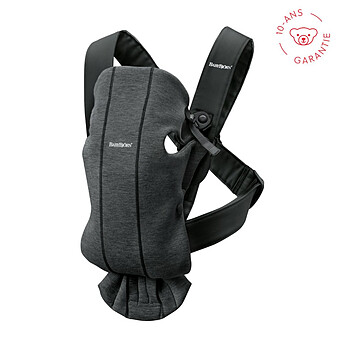 Porte-bébé Mini 3D Jersey - Gris Charbon