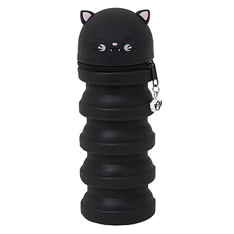 Trousse en Extensible Silicone - Chat Noir