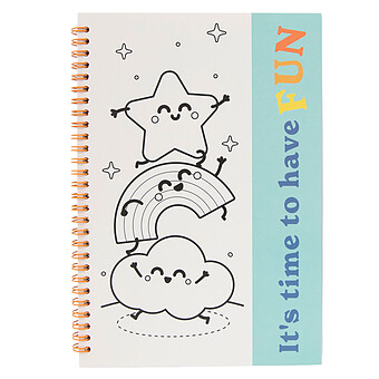 Livre de Coloriage et Autocollants - It's Time To Have Fun