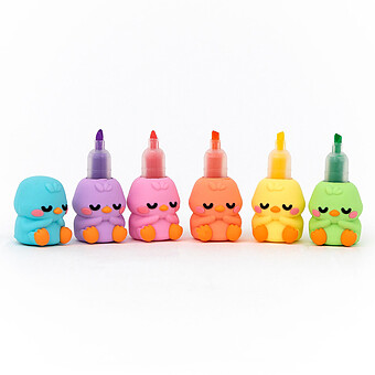 Lot de 6 Surligneurs Empilables Lazy Bo-Bo