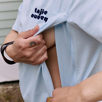 T-shirt d'Allaitement La P'allaite Bleu - S