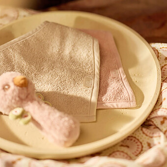Lot de 2 Bavoirs Bandana - Silk Rose & Sand