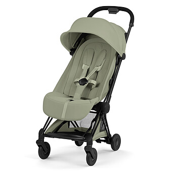Poussette Ultra-compacte Coyä Style Châssis Matt Black - Sage Green