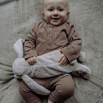 Doudou Chauffant Milo - Gris Clair