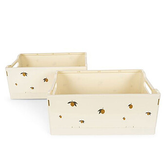 Lot de 2 Boîtes de Rangement - Lemon