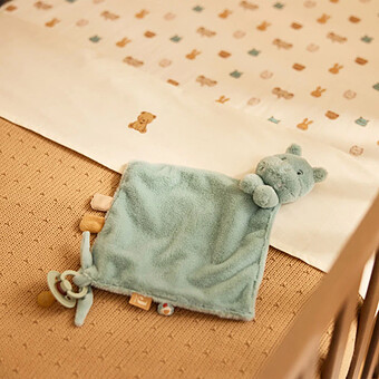Doudou Attache Tétine Hippo Happy