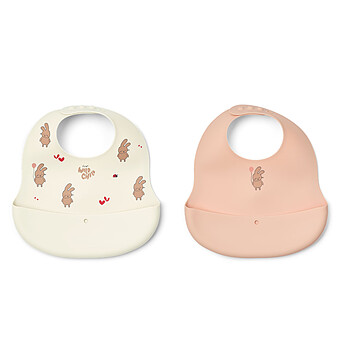 Lot de 2 Bavoirs Ember - Wild Child Rosey