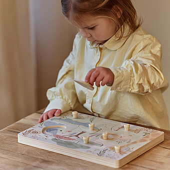Puzzle Sonore en Bois - Safari Friends