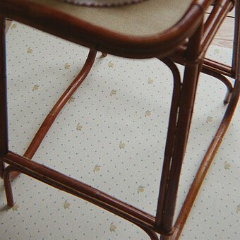 Tapis de Sol en Vinyle Lemon Dot - 75 x 100 cm