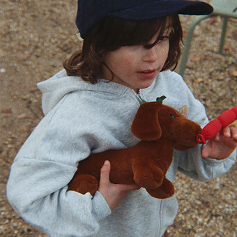 Peluche Chien Saucisse Chorizo - Brown