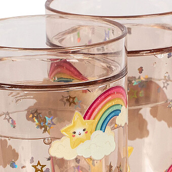 Lot de 2 Verres Magiques Rainbow - 180 ml