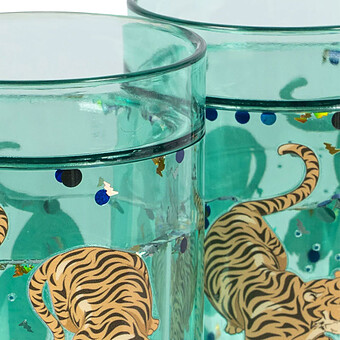 Lot de 2 Verres Magiques Tiger Ruggito - 180 ml