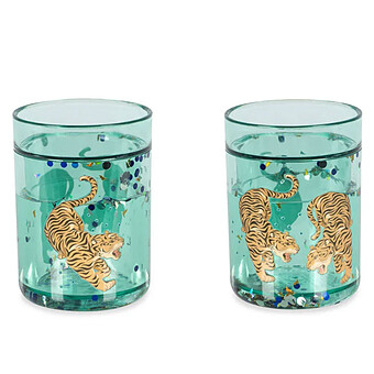 Lot de 2 Verres Magiques Tiger Ruggito - 180 ml