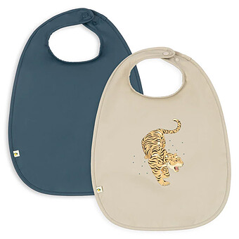 Lot de 2 Bavoirs - Tiger Ruggito