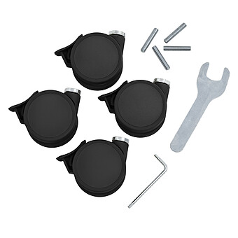Lot de 4 Roues Nighti - Noir