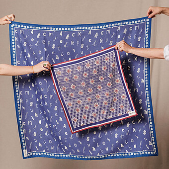 Small Foulard Manika Anna - Indigo
