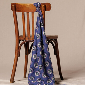 Big Foulard Latika Yeah - Indigo 