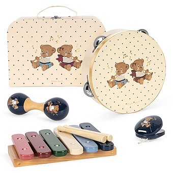 Set de Musique avec Valise - Teddy Bear