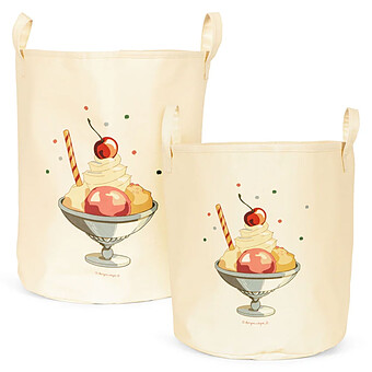 Lot de 2 Paniers de Rangement - Ice Cream