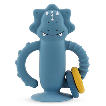 Jouet Sensoriel en Silicone avec Ventouse - Mr. Triceratops