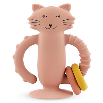 Jouet Sensoriel en Silicone avec Ventouse - Mrs. Cat