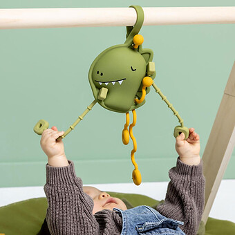 Jouet Sensoriel à Tirer en Silicone - Mr. Dino