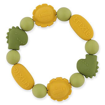 Bracelet de Dentition en Silicone - Mr. Dino & Mr. Lion
