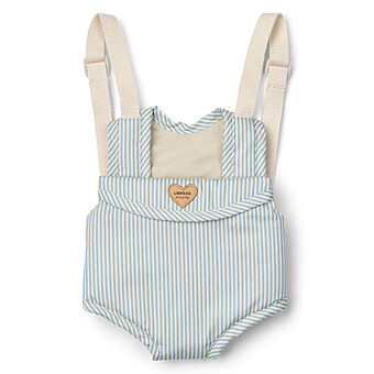 Porte-bébé pour Poupée Eleanor - Stripe Beach Blue Crème de la Crème