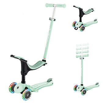 Trottinette Evolutive Go Up Sporty Lights - Menthe Pastel