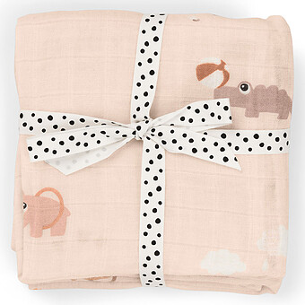 Lot de 3 Langes - Playground Rose