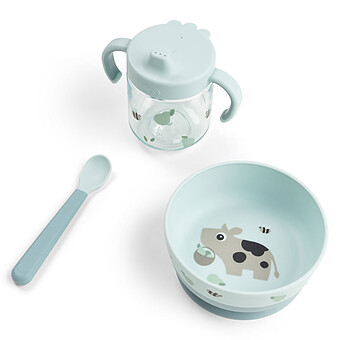 Coffret Diversification 3 Pièces Foodie - Tiny Farm Bleu